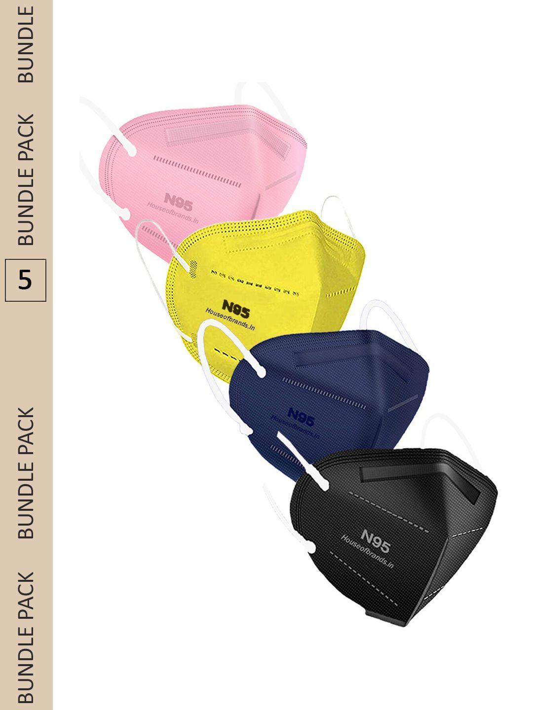 swiss design pack of 20 assorted anti-pollution n95 masks