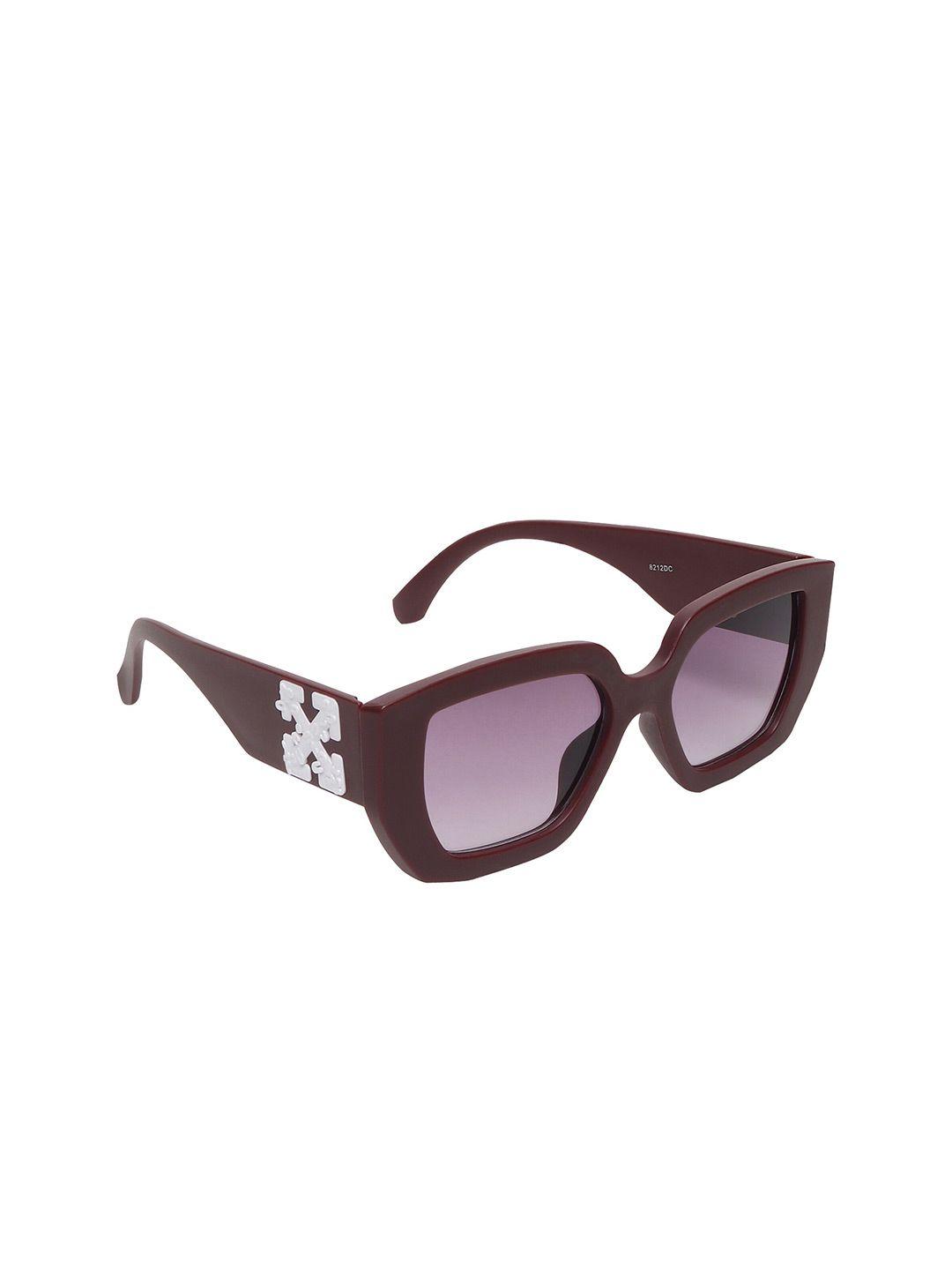 swiss design unisex browline sunglasses with uv protected lens