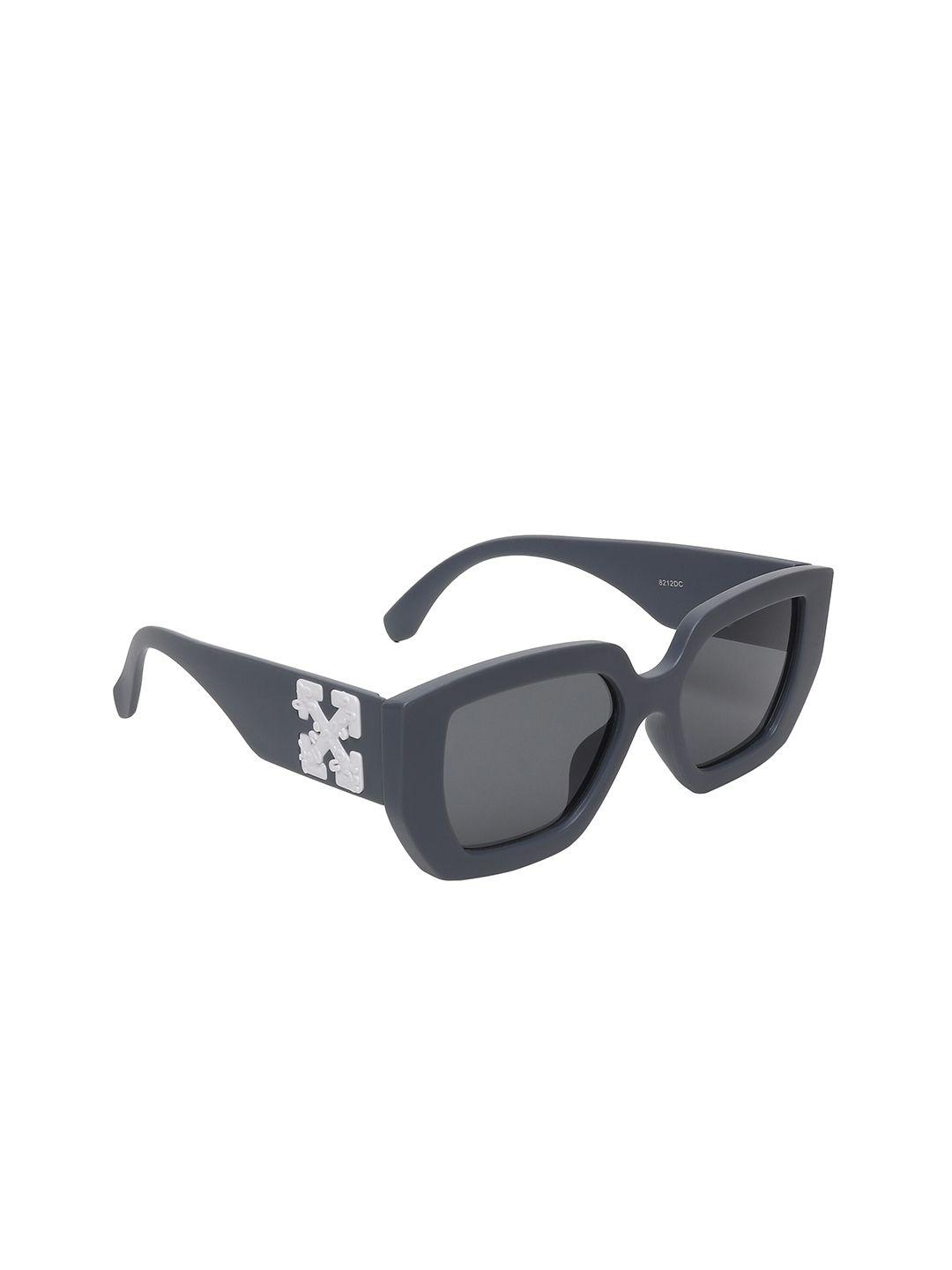 swiss design unisex grey lens & gunmetal-toned other sunglasses with uv protected lens