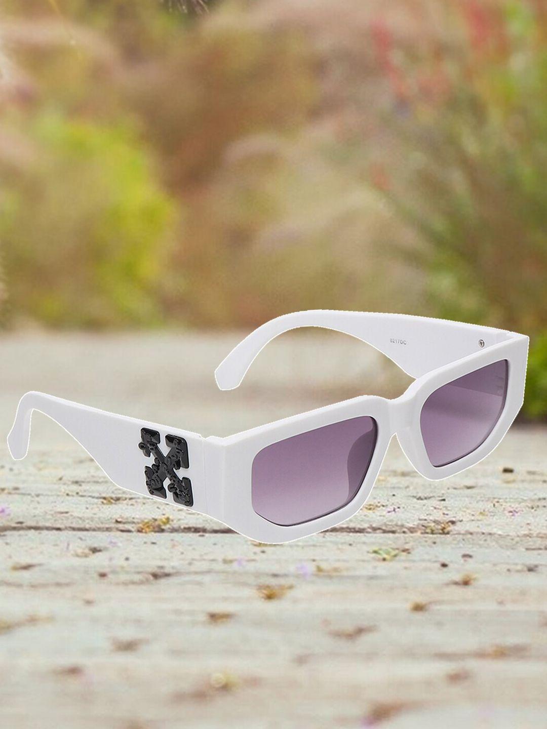 swiss design unisex lens & rectangle sunglasses with uv protected lens