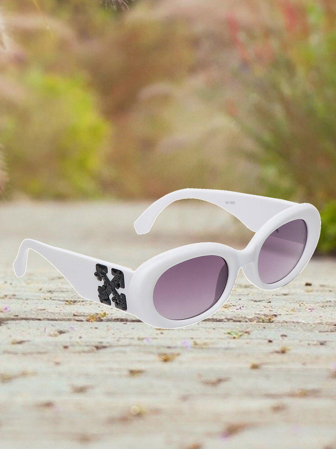 swiss design unisex oval sunglasses with uv protected lens sdsg-8213-3