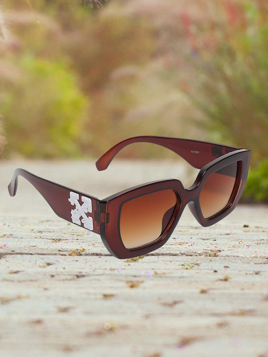 swiss design unisex rectangle sunglasses with uv protected lens sdsg-8212-7