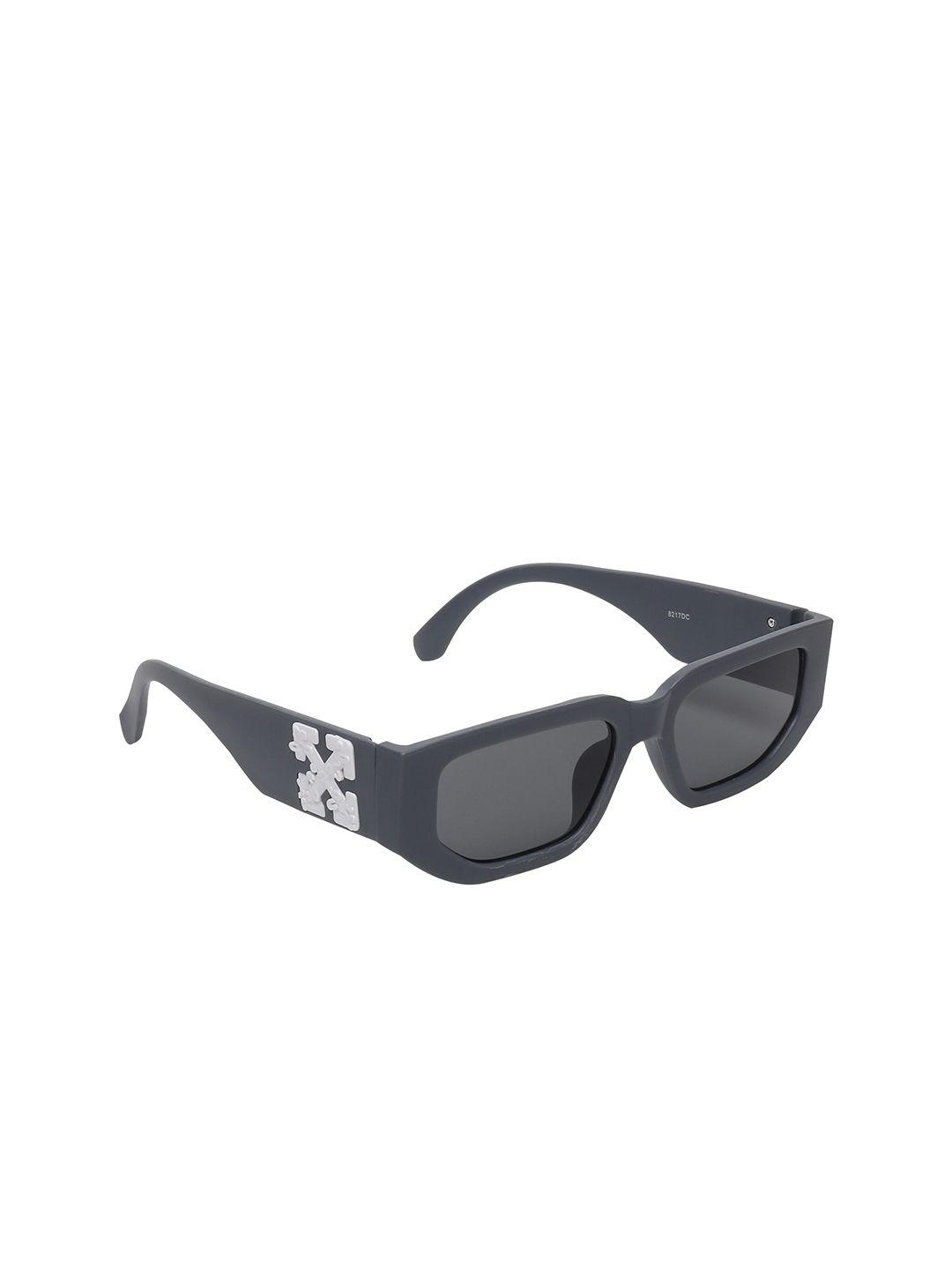 swiss design unisex rectangle sunglasses with uv protected lens