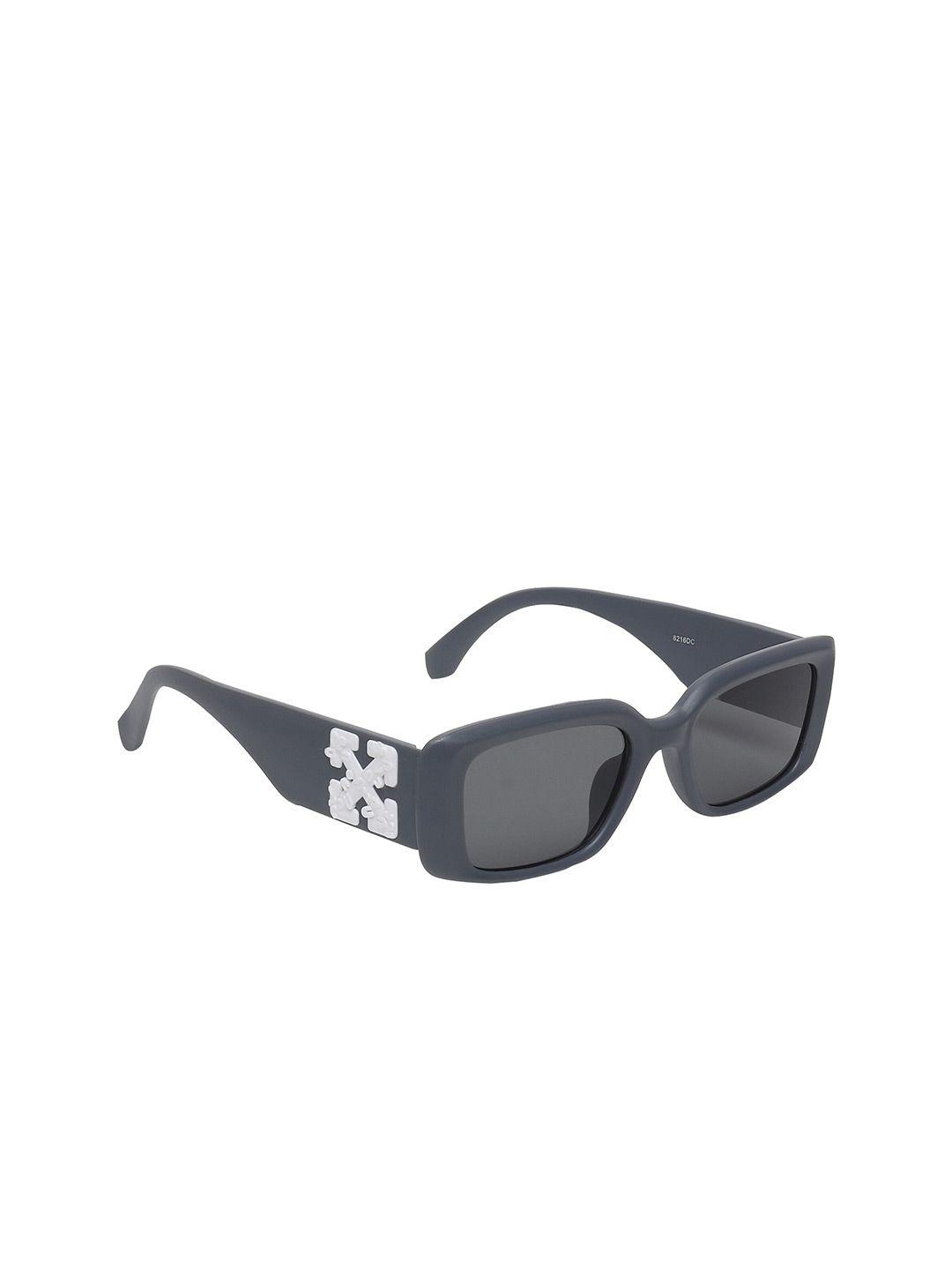 swiss design unisex rectangle sunglasses with uv protected lens