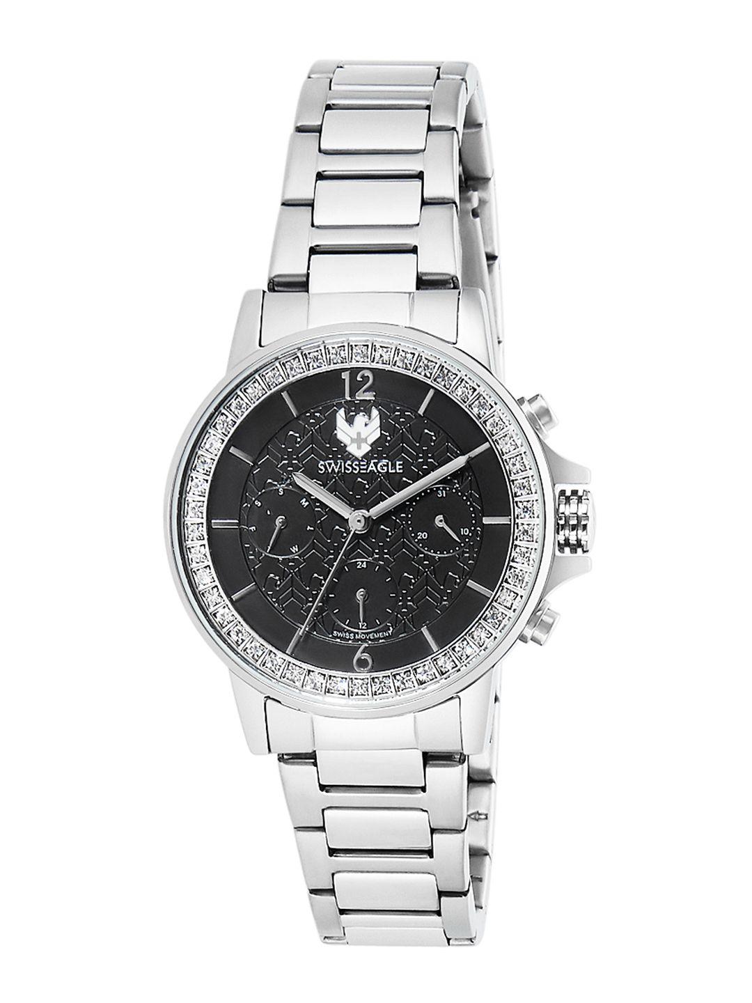 swiss eagle women grey analogue watch se-9149-22