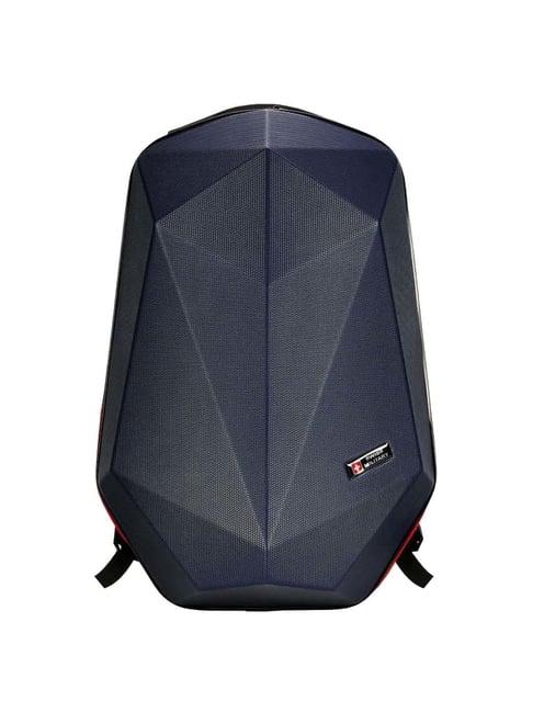 swiss military alien 32 ltrs navy striped large laptop backpack