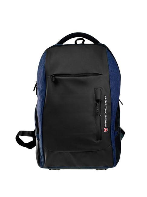 swiss military blue medium laptop backpack