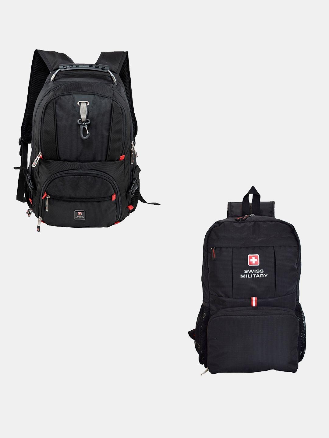 swiss military brand logo backpack and foldable sports bag
