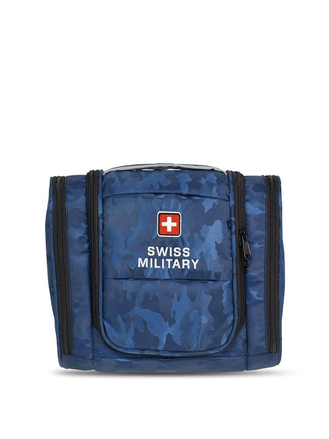 swiss military camouflage printed water-resistant toiletry bag