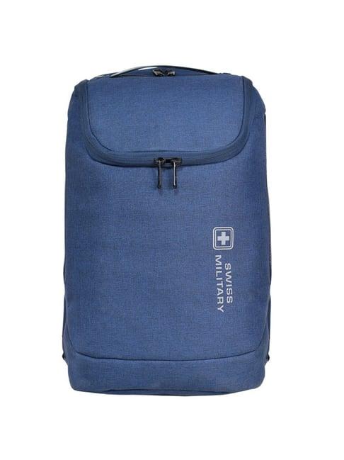 swiss military futuristic 21 ltrs blue large laptop backpack