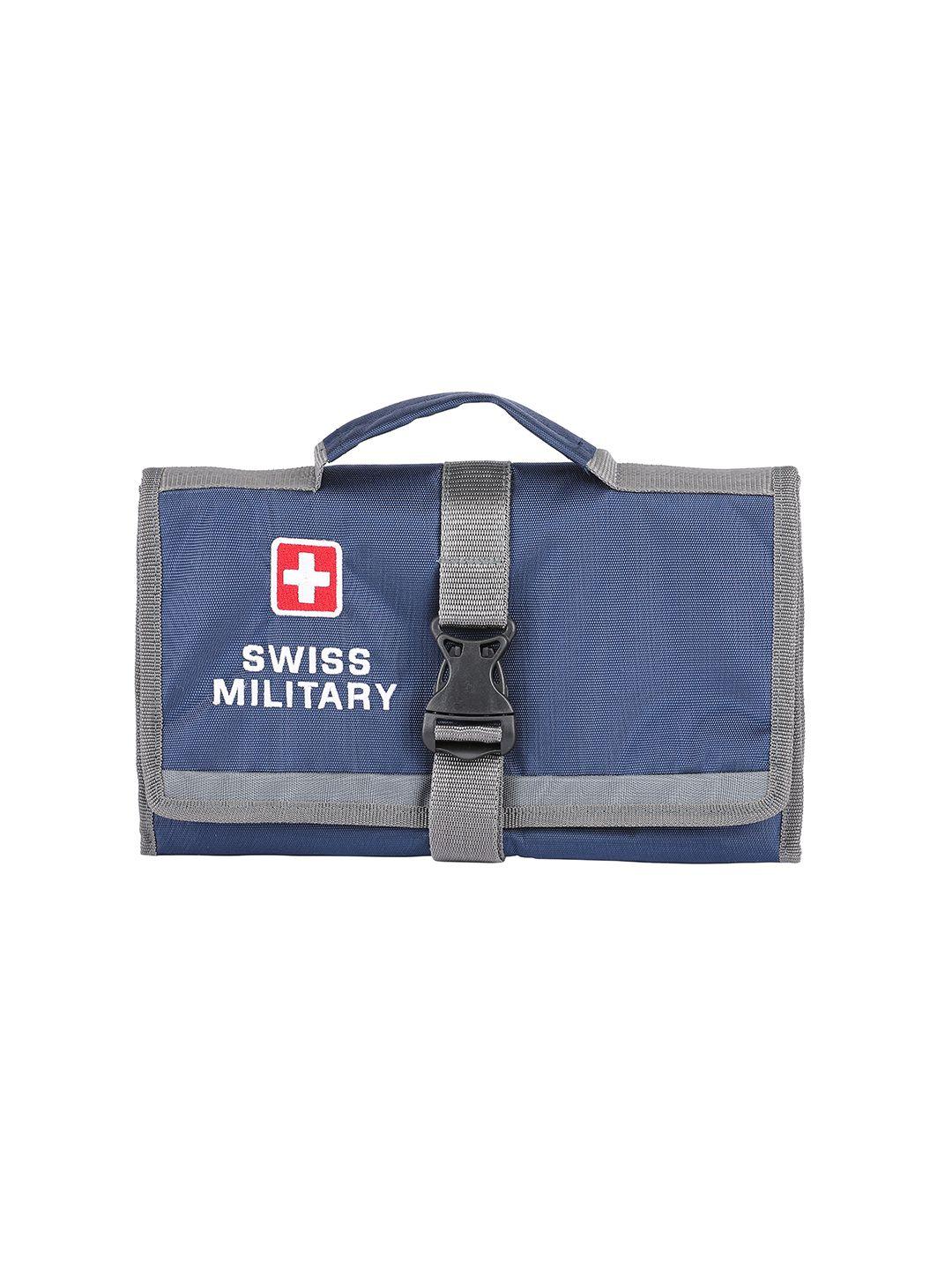 swiss military men blue solid travel accessory