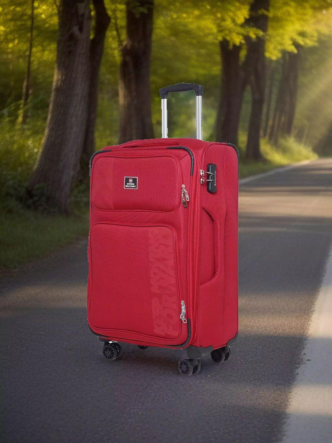 swiss military soft-sided medium trolley suitcase 85 litres