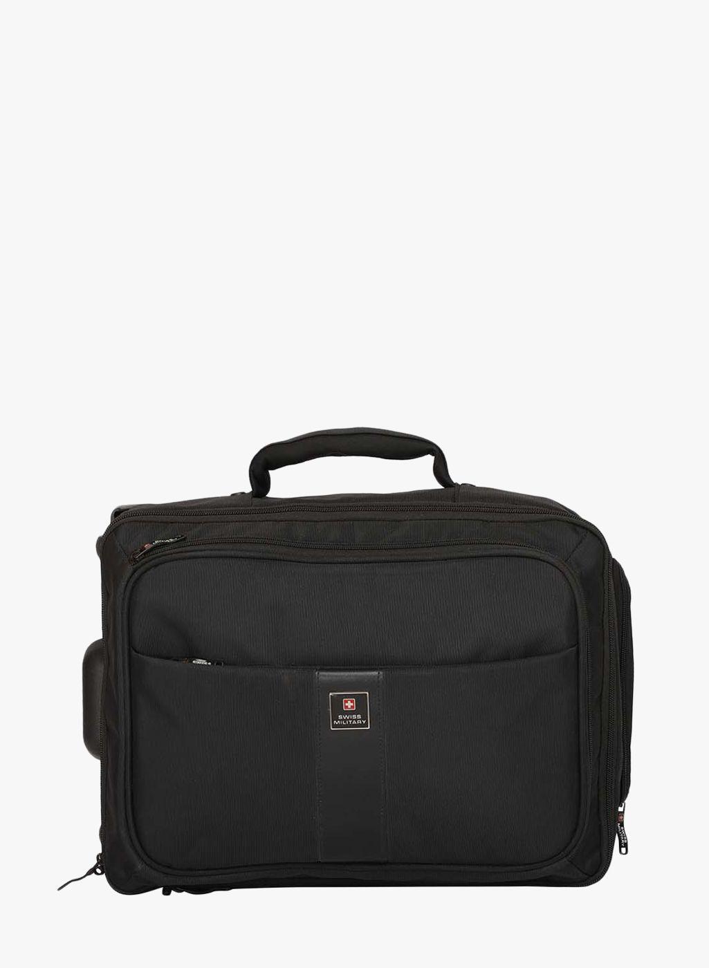 swiss military solid laptop trolley briefcase