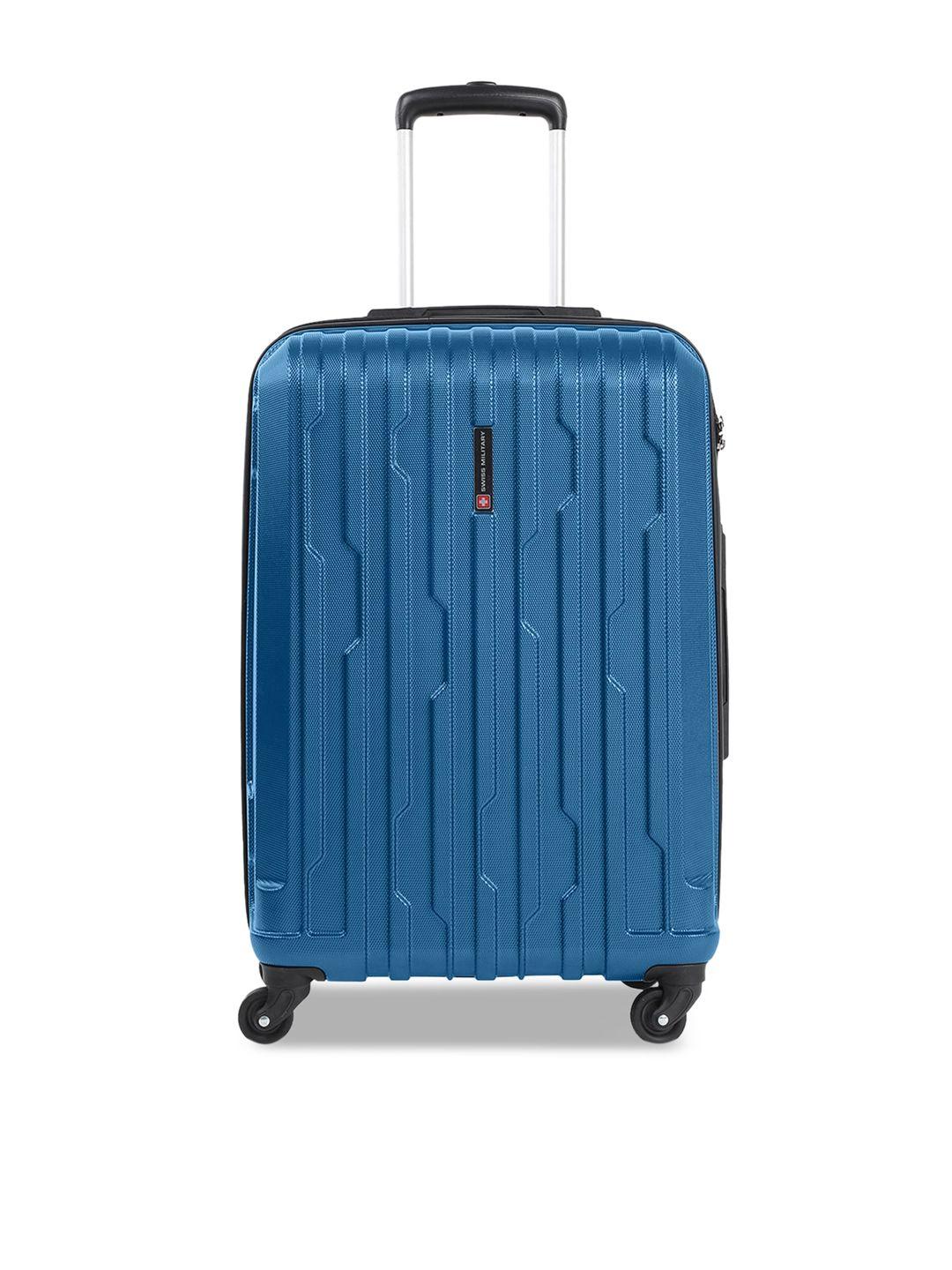 swiss military textured hard-sided cabin trolley suitcase