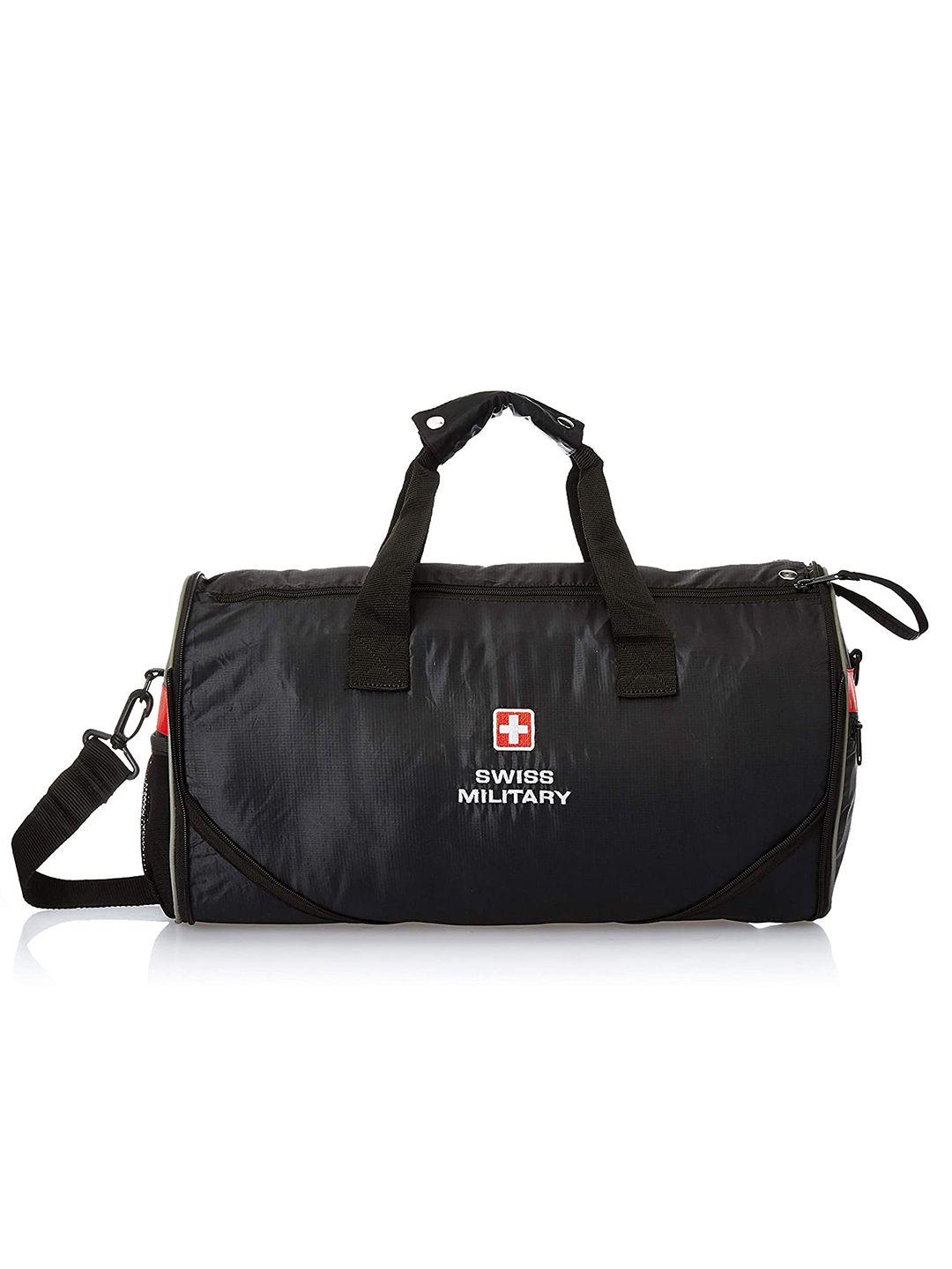swiss military unisex black foldable duffel bag