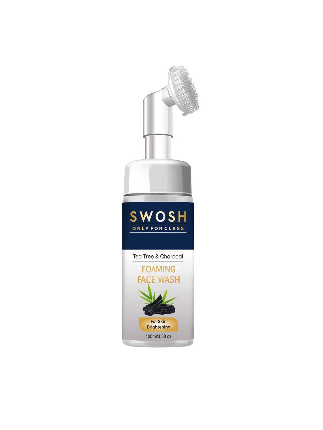 swosh activated charcoal face wash with tea tree oil - 100ml