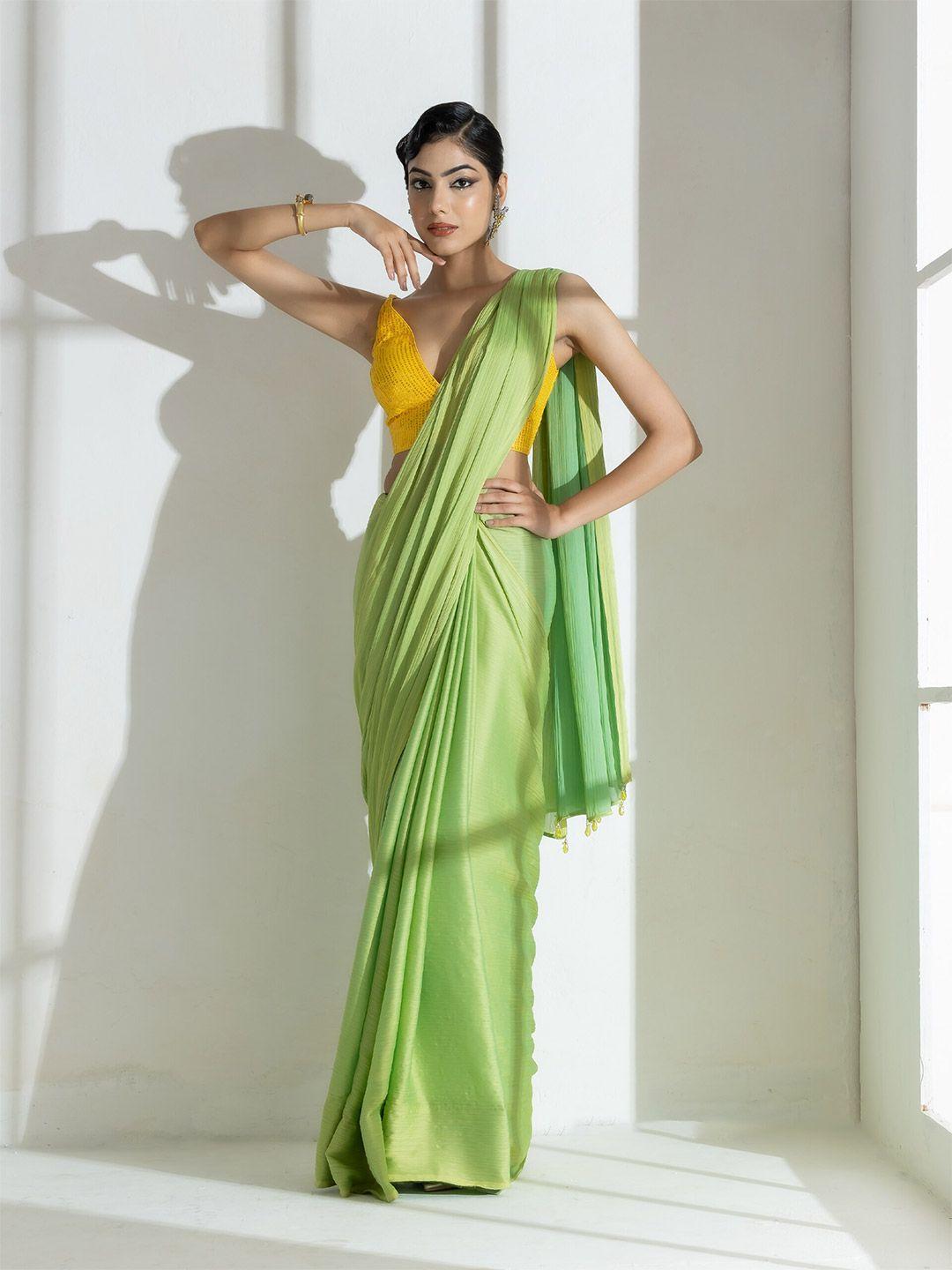 swtantra textured pure chiffon saree