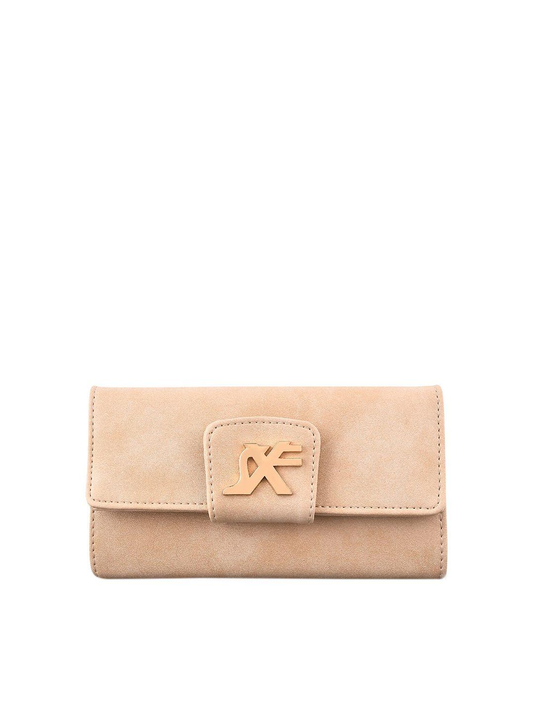 sxf speed x fashion cream-coloured purse clutch