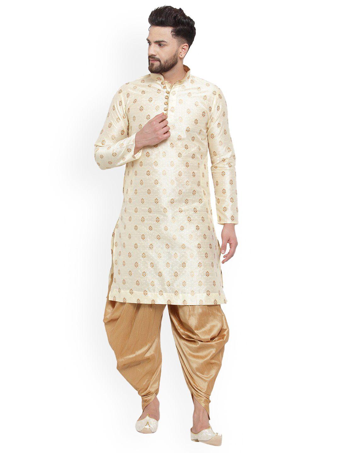 sydney heights ethnic motif zari straight kurta with dhoti pants