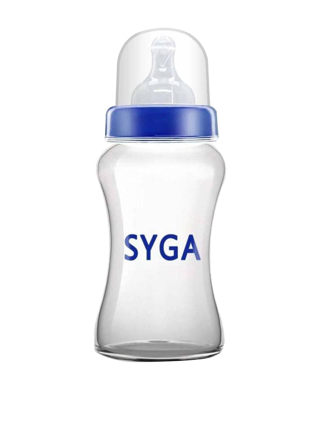 syga infant kids blue bpa free feeding bottle 250ml