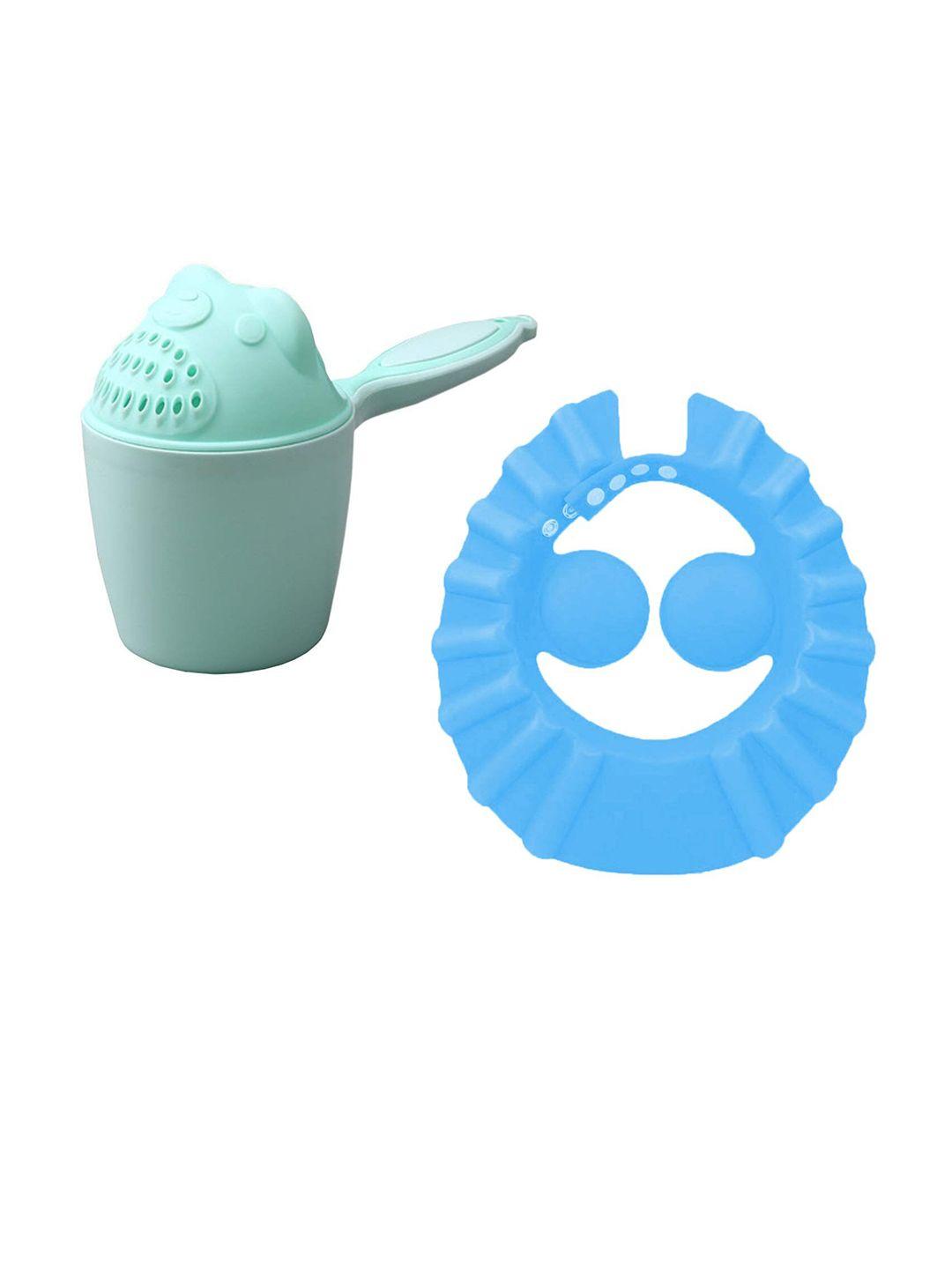 syga infants blue rinser with shower bath cap