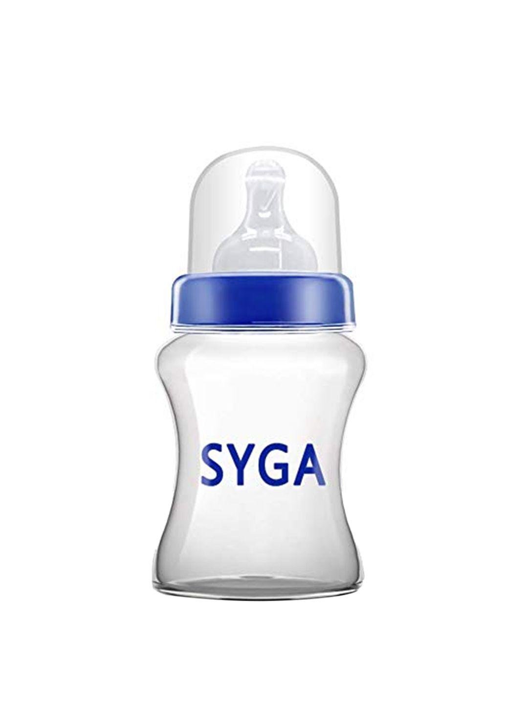 syga kids blue & transparent  bpa free feeding bottle