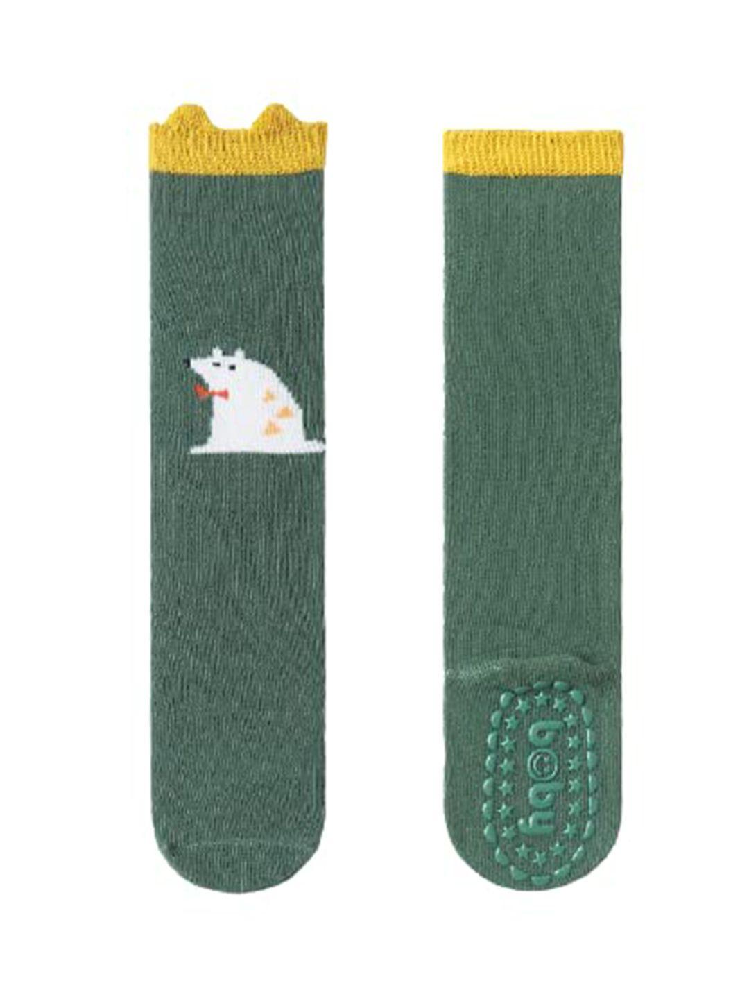 syga kids patterned stretchable knee-length pure cotton socks