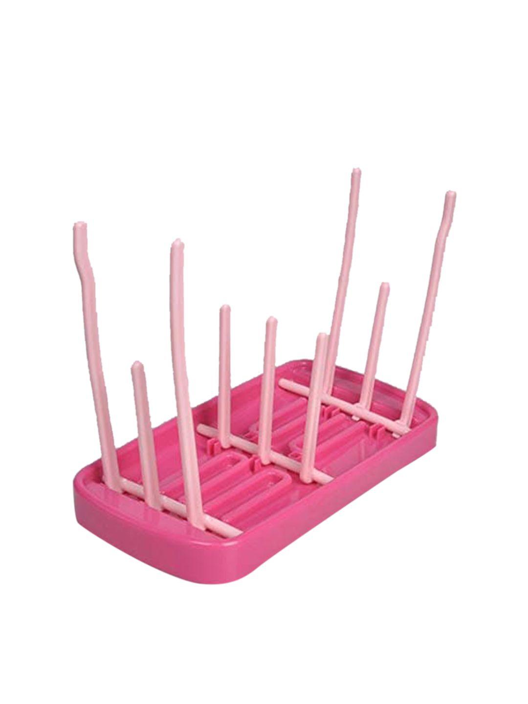 syga pink foldable bottle drying rack storage