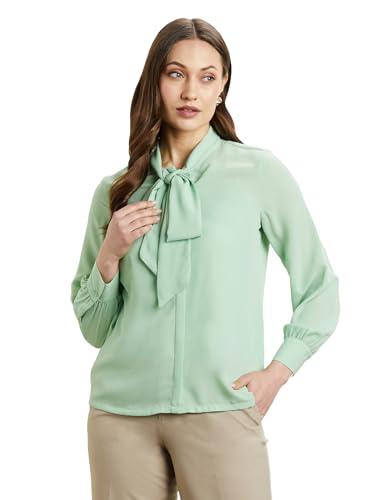 symbol premium women's regular fit blouse (sbp-ss24-wtop-201_nile green m)