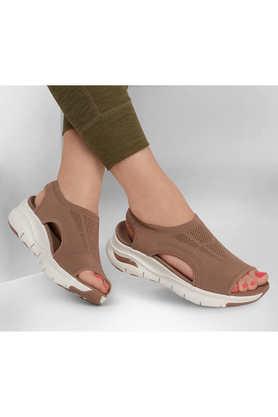synthetic backstrap women's casual wear sandals - mochcha