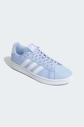 synthetic lace up women's sport shoes - blue