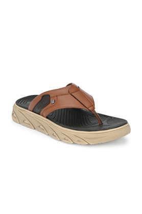 synthetic-slip-on-men's-casual-wear-slippers---tan