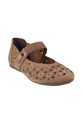 synthetic slipon women's casual sandals - khaki