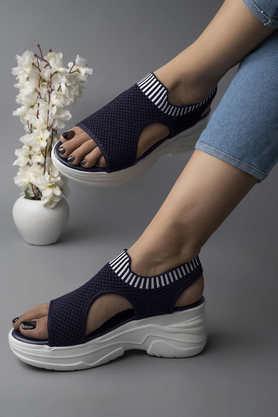 synthetic slipon women's casual wear sandals - blue