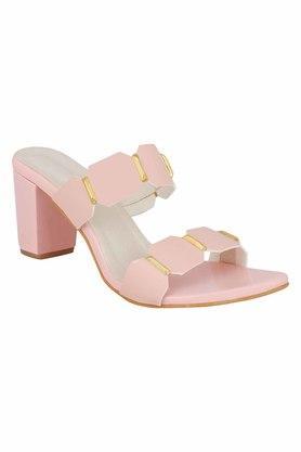 synthetic womens casual sandals - pink