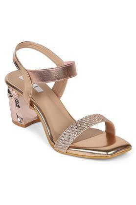 synthetic backstrap closure women casual wear sandals - pink