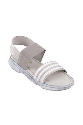 synthetic backstrap women's sandals - grey