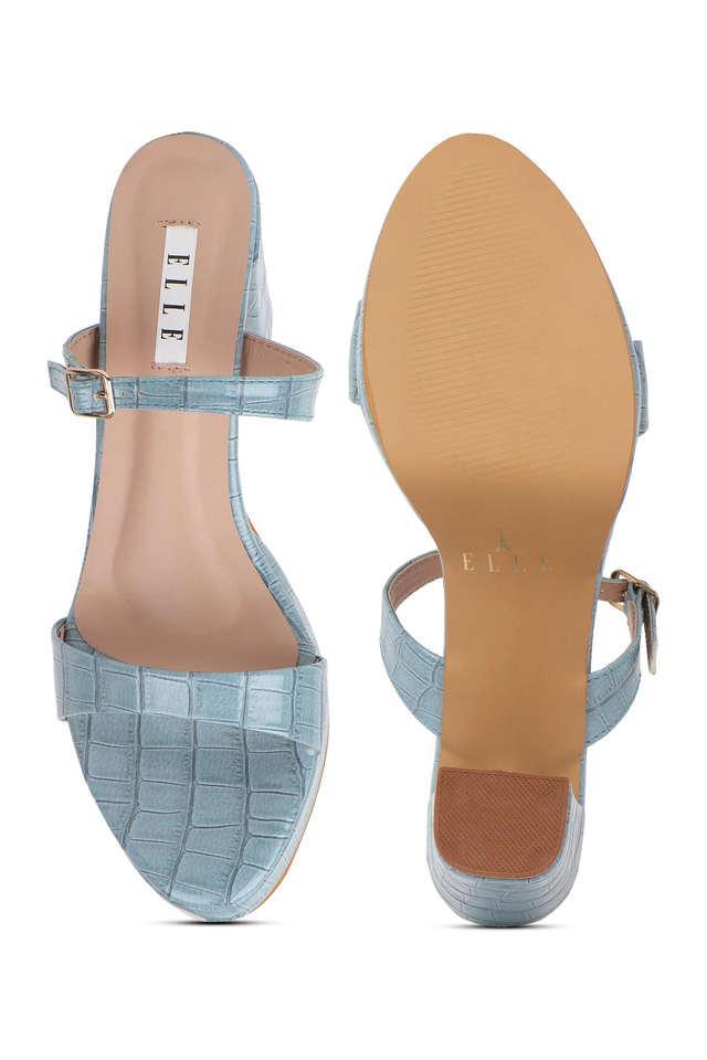 synthetic buckle womens party wear sandals