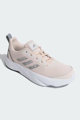 synthetic lace up women's casual shoes - pink