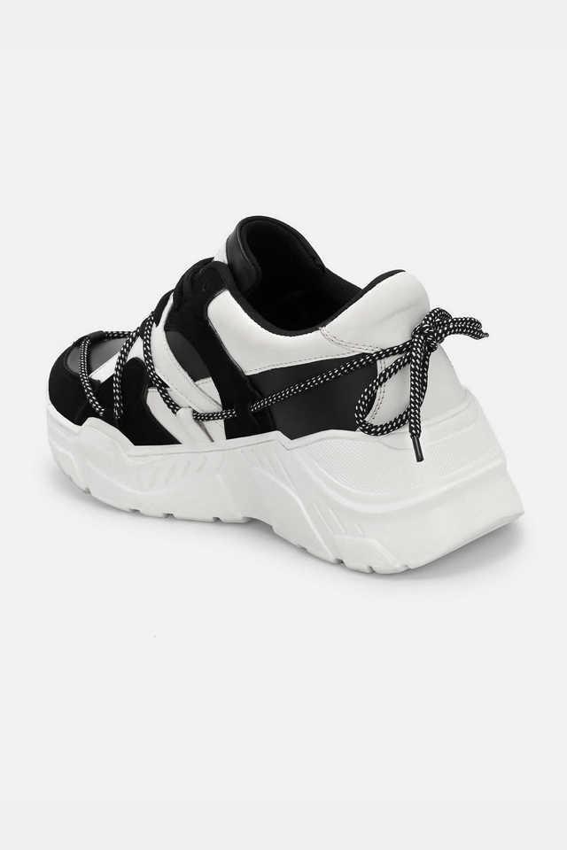 synthetic lace up womens sneakers