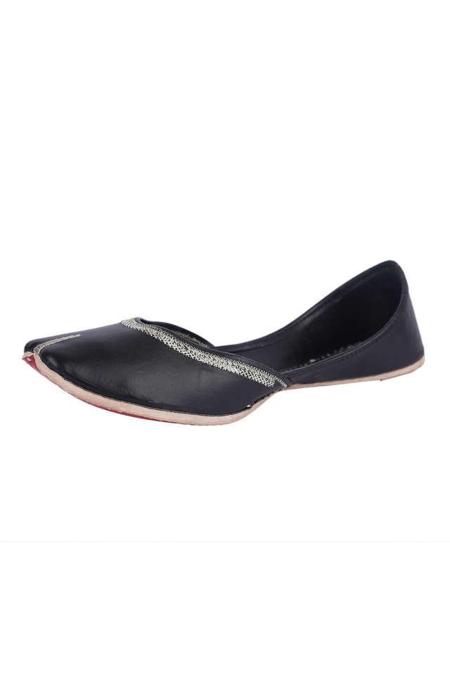 synthetic leather buckle womens casual flats