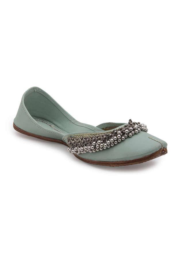 synthetic leather buckle womens casual flats