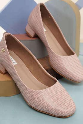 synthetic slipon women's casual pumps - nude