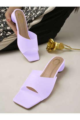 synthetic slipon women's casual sandals - purple