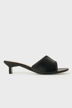 synthetic slipon women's casual wear open toes - black