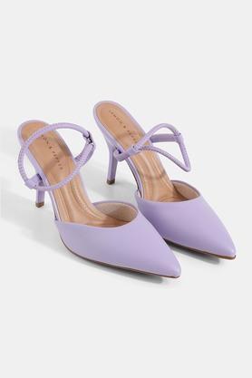synthetic slipon women's mules - lilac