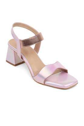 synthetic slipon women's party wear sandals - lavender