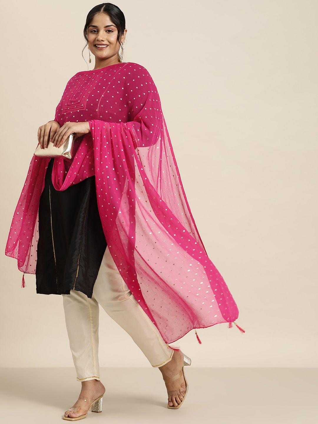 sztori ethnic motifs woven design dupatta with sequins