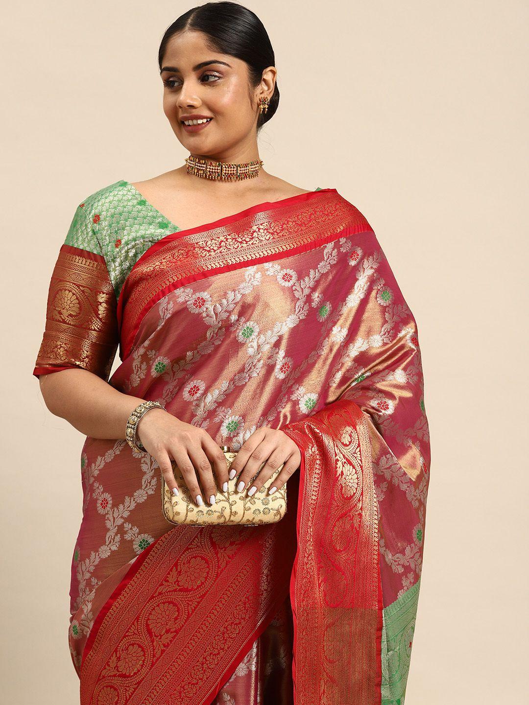 sztori ethnic motifs zari art silk banarasi saree