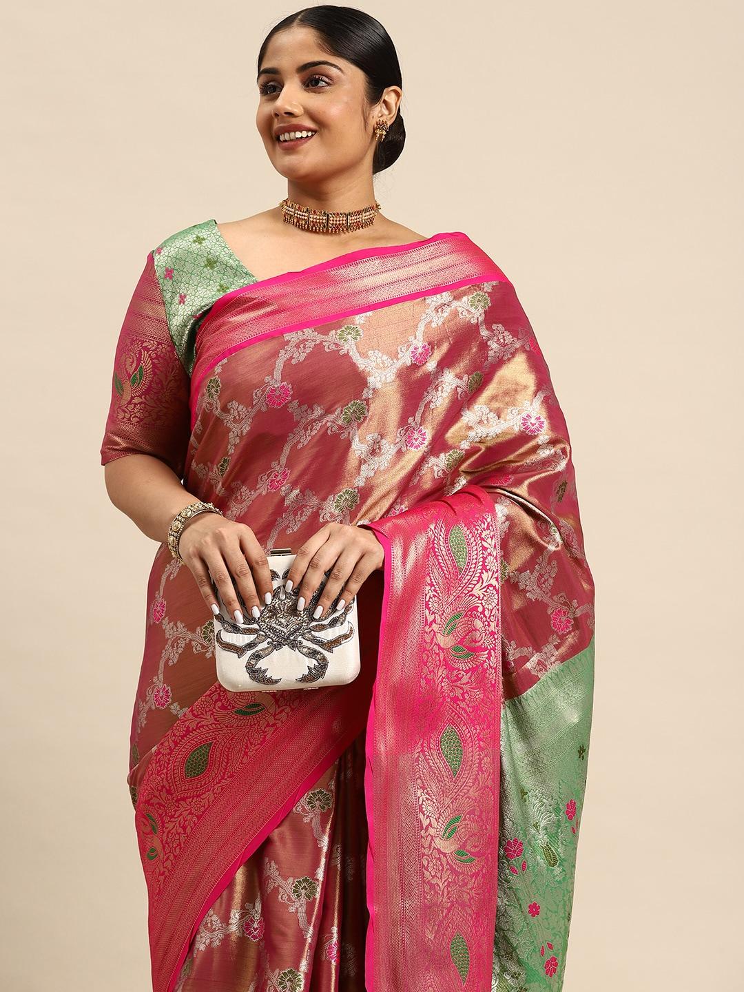sztori ethnic motifs zari art silk banarasi saree